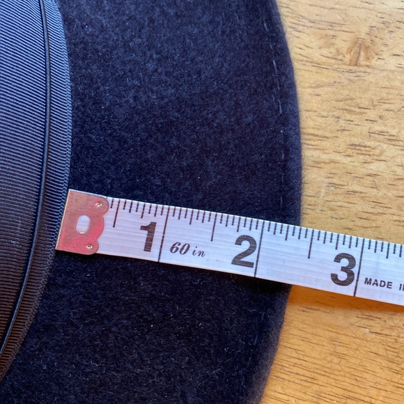 Selentino velour Fedora style hat size 7 1/2 in good condition - Picture 5 of 12